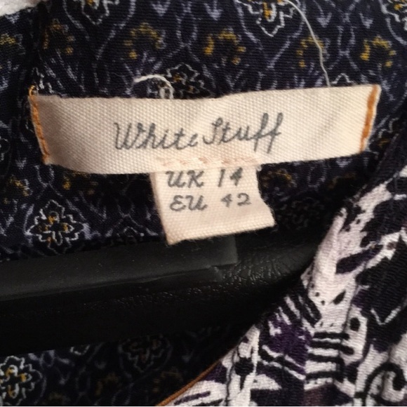White Stuff Top Size 10 Black and White - Picture 6 of 6